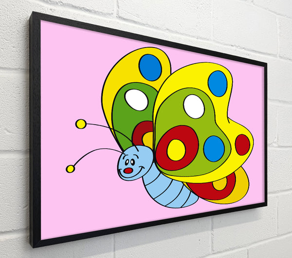 Smiling Flying Caterpilla Pink