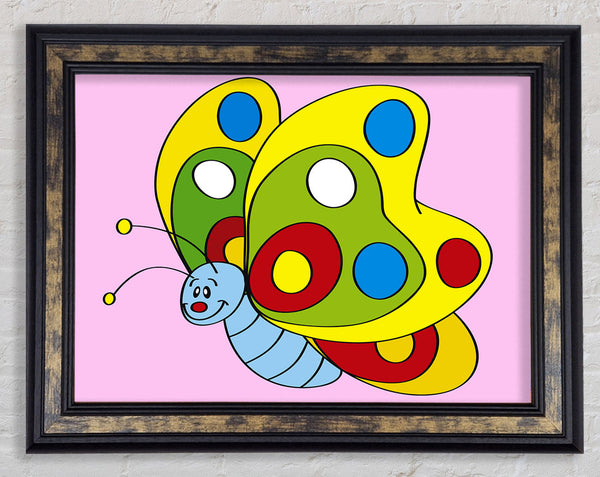 Smiling Flying Caterpilla Pink