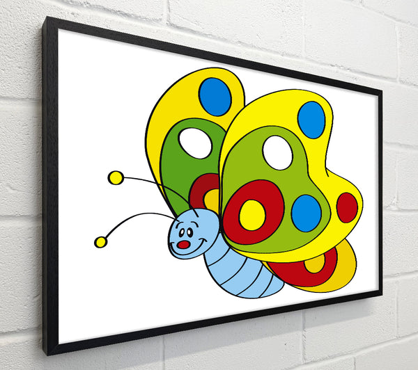 Smiling Flying Caterpilla White