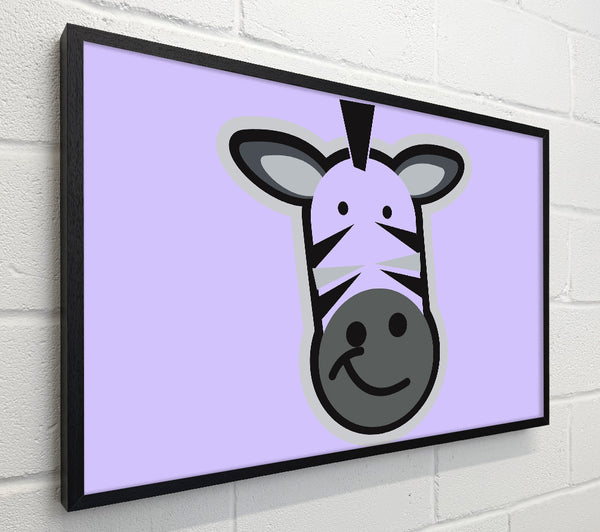 Smiling Zebra Face Lilac