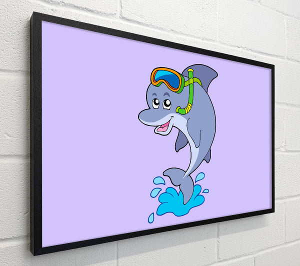 Snorkeling Dolphin Lilac