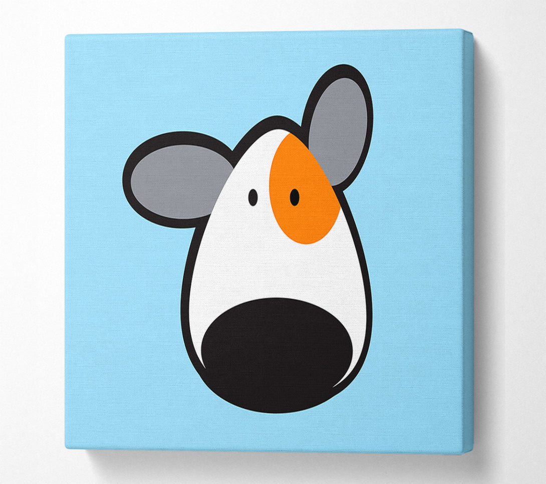  A Canvas Print of Spot The Dog Baby Blue Canvas Print