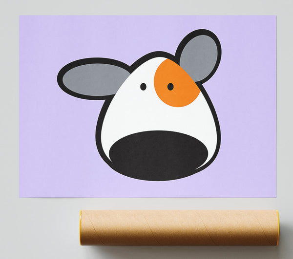 Spot The Dog Lilac Giclee Print