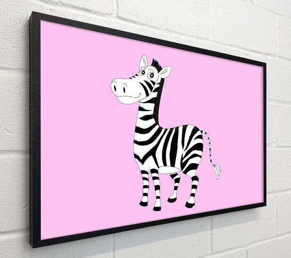 Standing Zebra Pink
