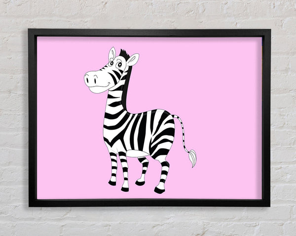 Stehendes Zebra Rosa