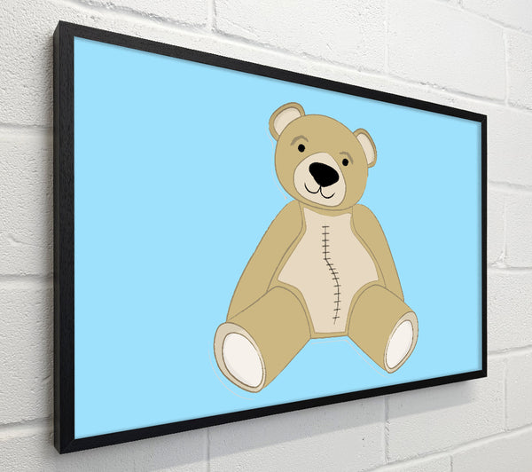 Stitched Up Teddy Baby Blue