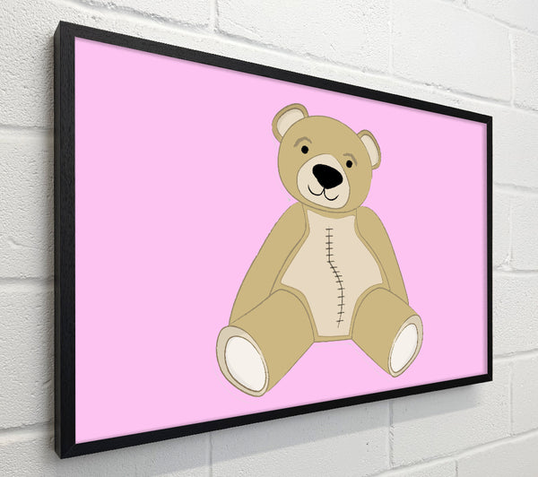 Stitched Up Teddy Pink