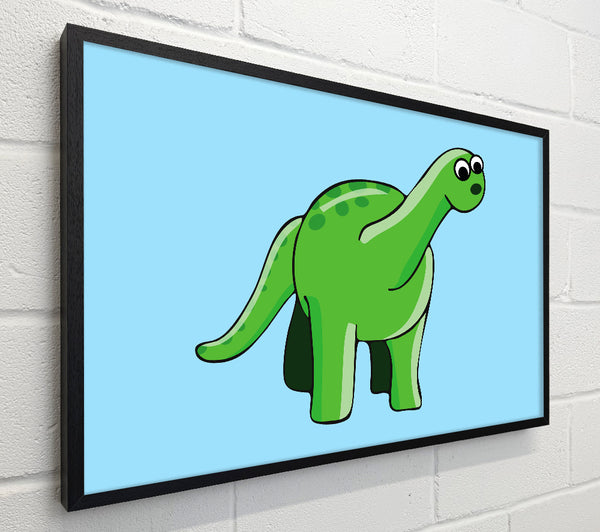 Suprised Dinosaur Baby Blue
