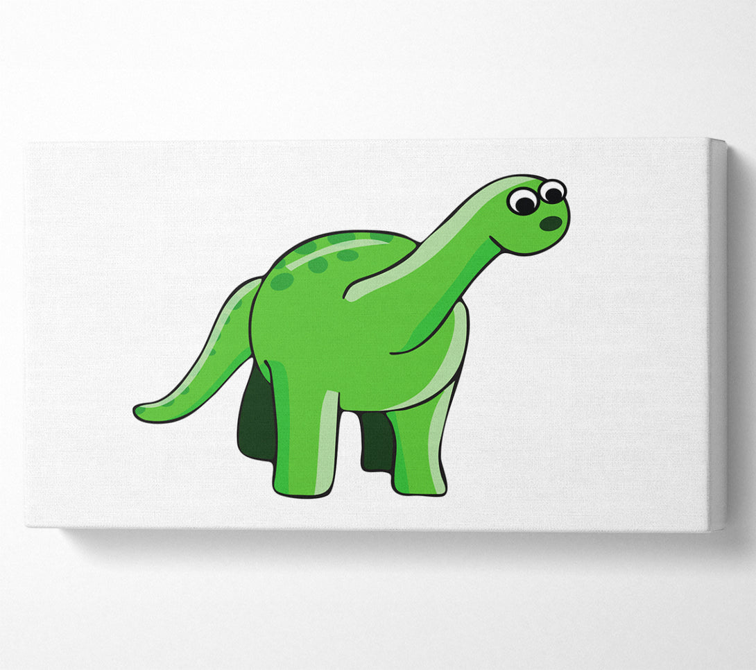  A Canvas Print of Suprised Dinosaur White Canvas Art