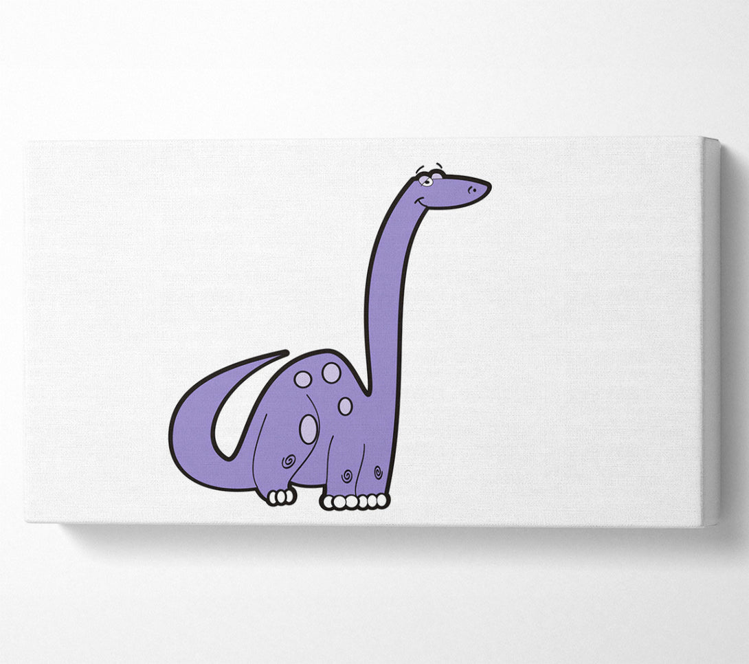  A Canvas Print of Tall Dinosaur White Canvas Print
