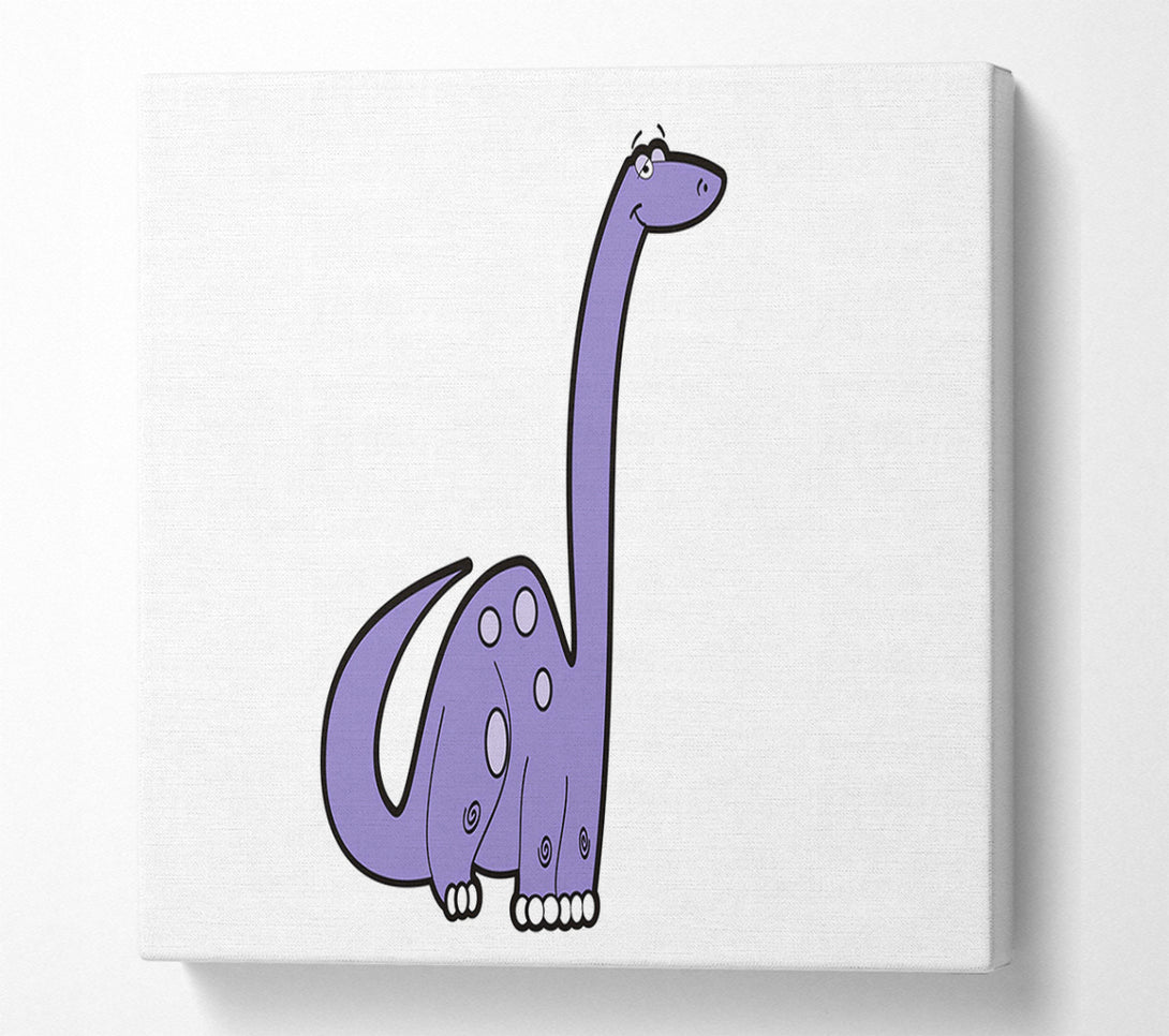  A Canvas Print of Tall Dinosaur White Canvas Print