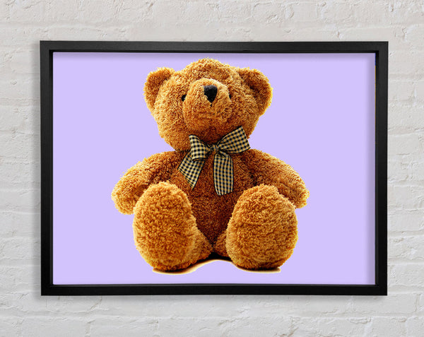 Teddybär Schleife Flieder 
