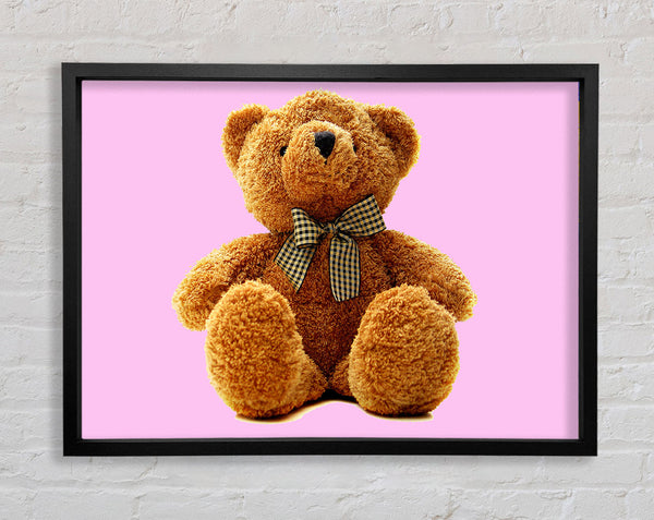 Teddy Bear Bow Pink