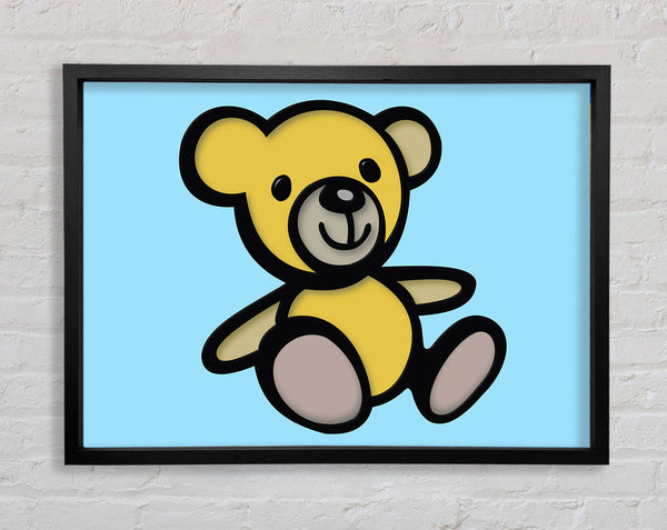 Teddybär Cartoon Baby Blau 