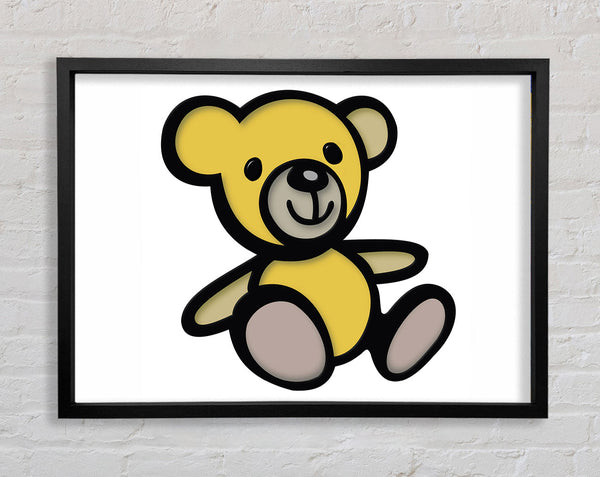 Teddybär, Karikatur, Weiß 