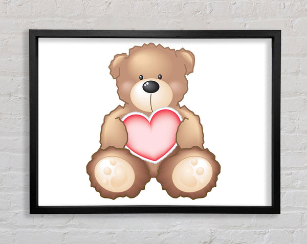 Teddybär Liebe Herz Weiß 