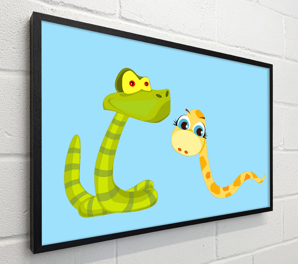 Two Snakes Baby Blue