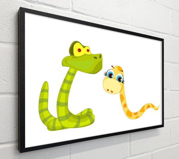 Two Snakes White