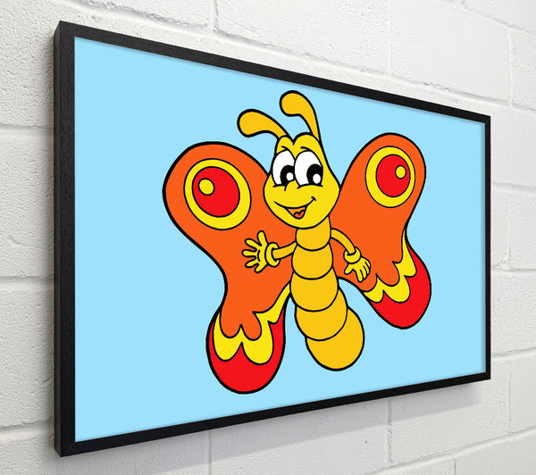Waving Butterfly Baby Blue
