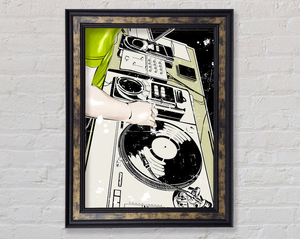 Dj Nights Framed Print