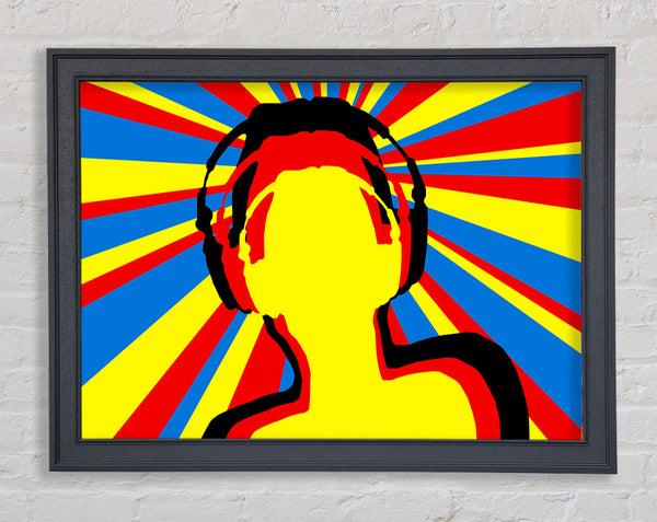 Dj Sun Rays Framed Print