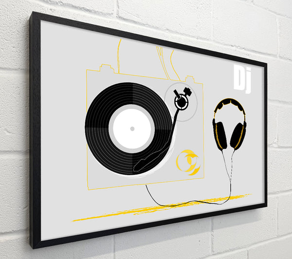 Dj Turn Style And Headphones
