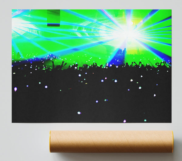 Green Rave Giclee Print