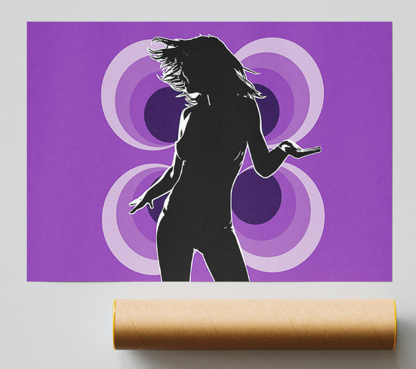 Purple Disco Diva Print