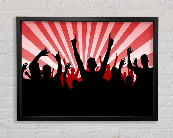 Red Rave Framed Print