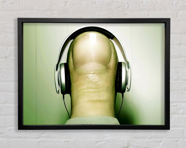 Thumb Headphones Framed Print