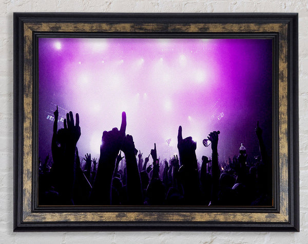 Purple Rave Framed Print