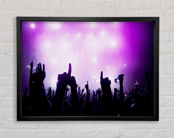 Purple Rave Framed Print