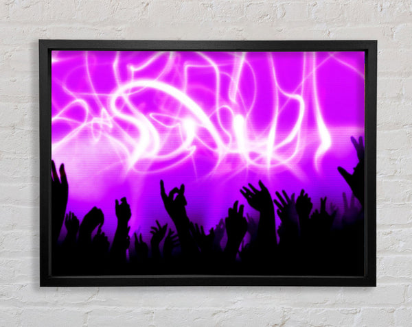 Rave Lights Pink Framed Print
