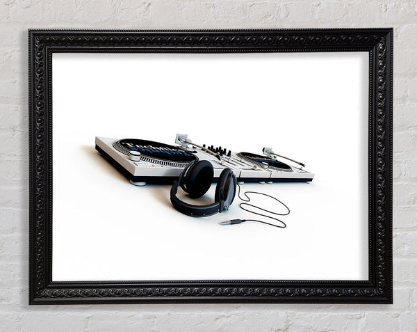 Dj Double Deck Framed Print