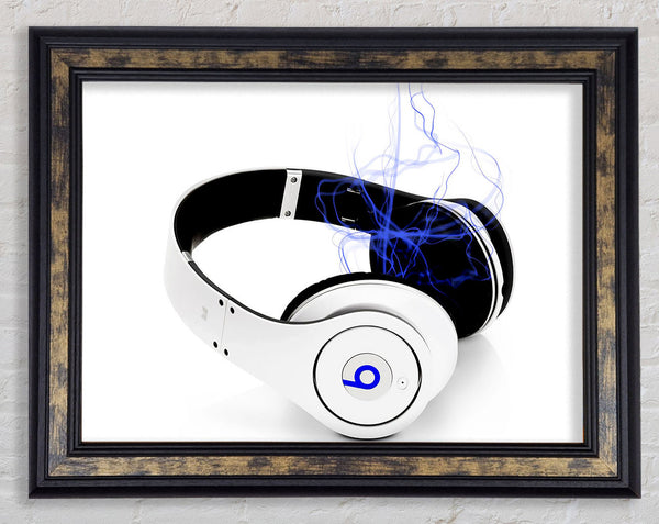 Sounds From The Headset Framed Print