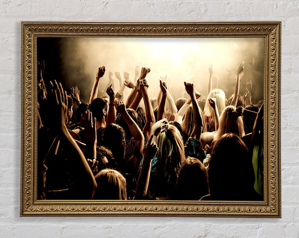 Concert Crowd Framed Print