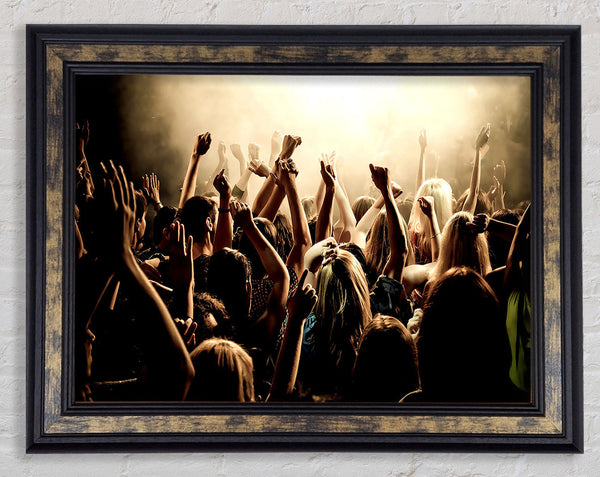 Concert Crowd Framed Print