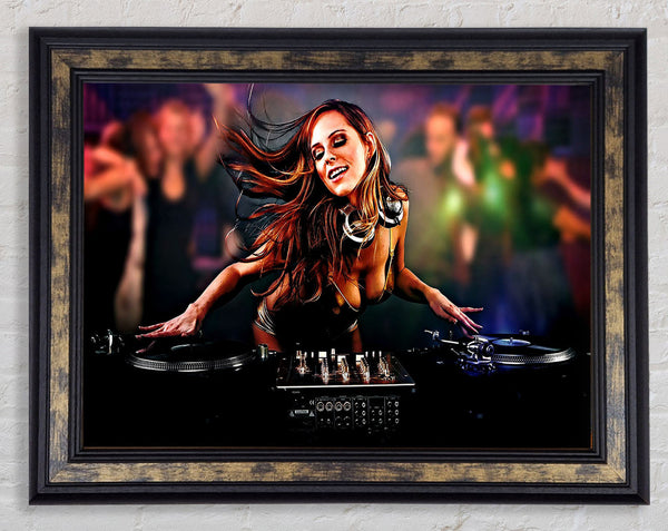 Dj Babe 2 Framed Print