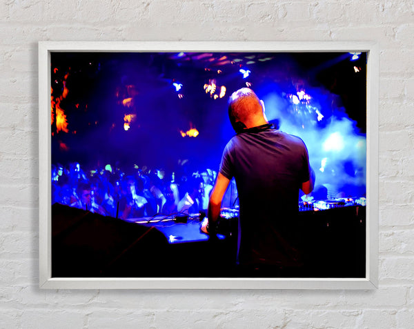 Dj Mixing Framed Print