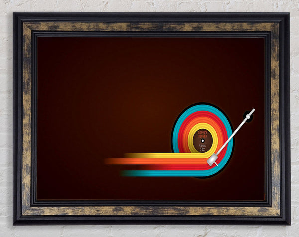 Groovy Record Framed Print