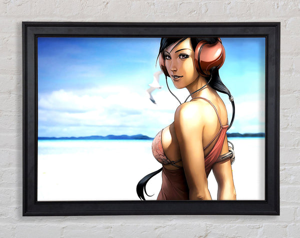 Music Girl Framed Print