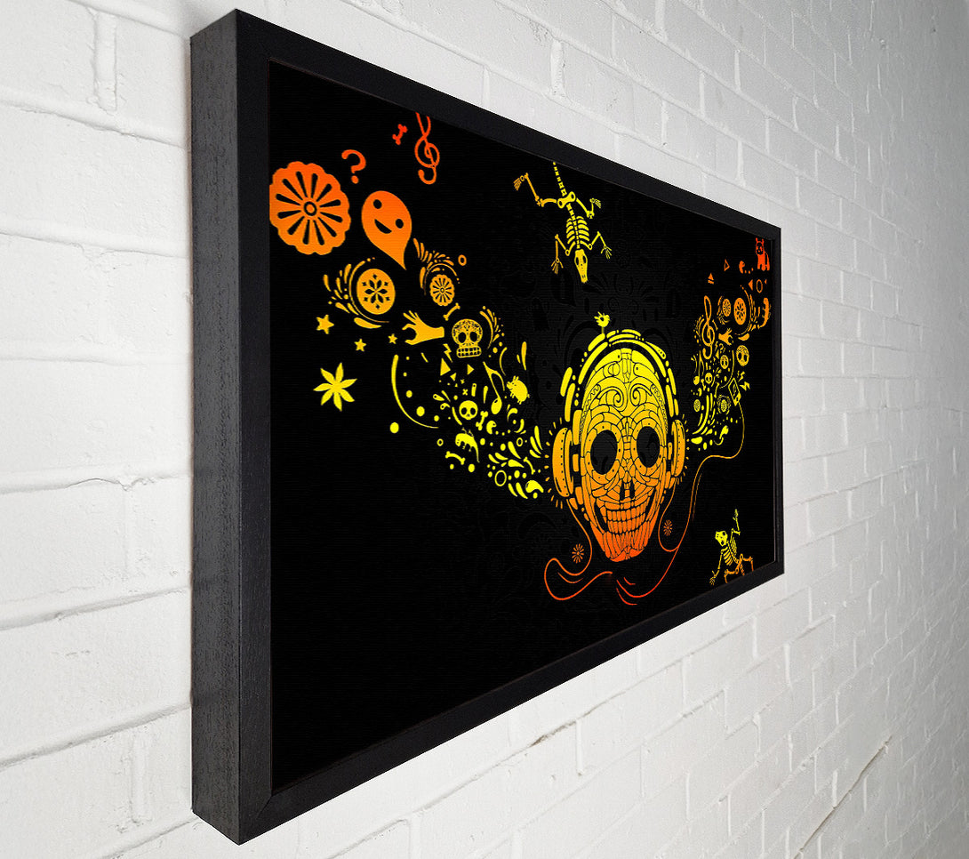  A Canvas Print of Skeleton Heads Canvas Print