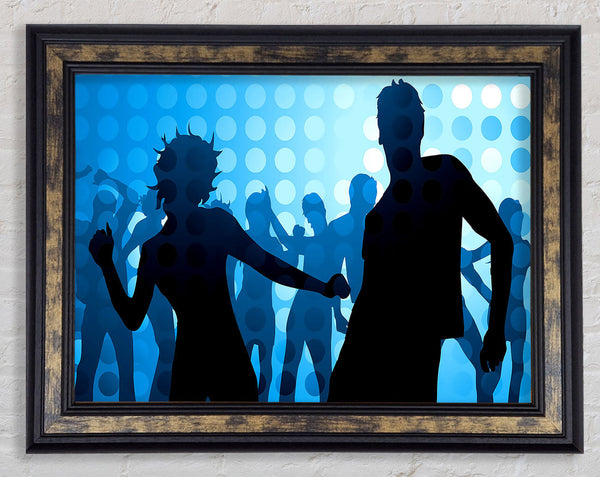 People Partying To The Blues Framed Print
