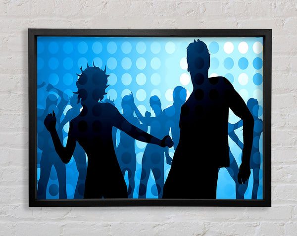 People Partying To The Blues Framed Print