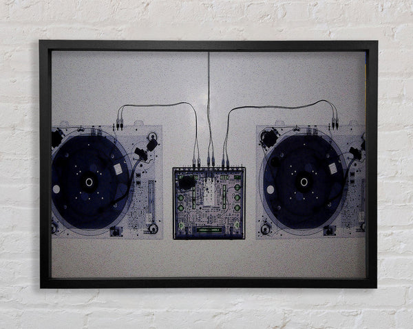 Translucent Dj Console Mixer Framed Print