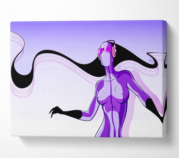 Abstract Purple Alien
