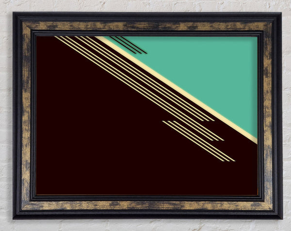 Retro Abstract Art Framed Print