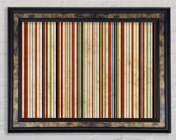 Halloween Stripes Framed Print