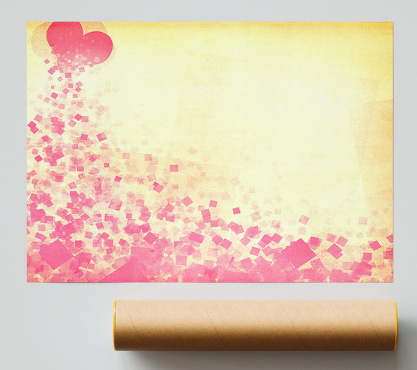 Pink Squares Giclee Print