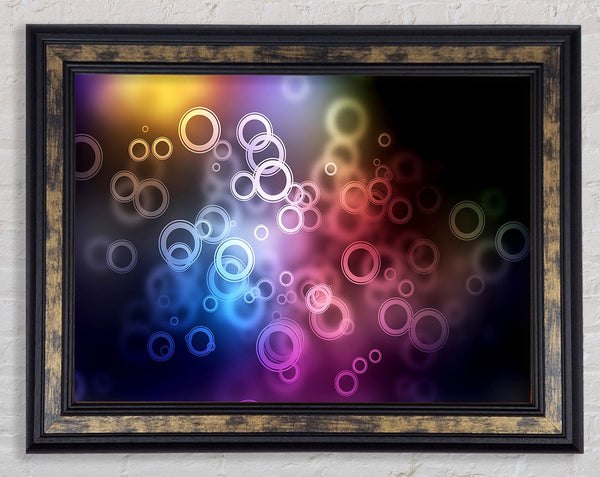 Circles Framed Print